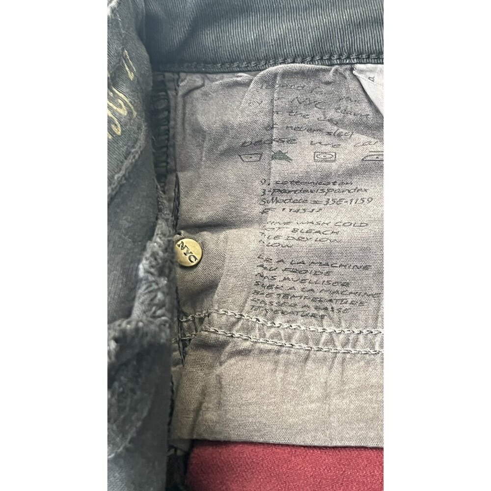 Blank NYC Women's Black Color Block Burgundy Denim Skinny Jeans Size 27 - Picture 12 of 12